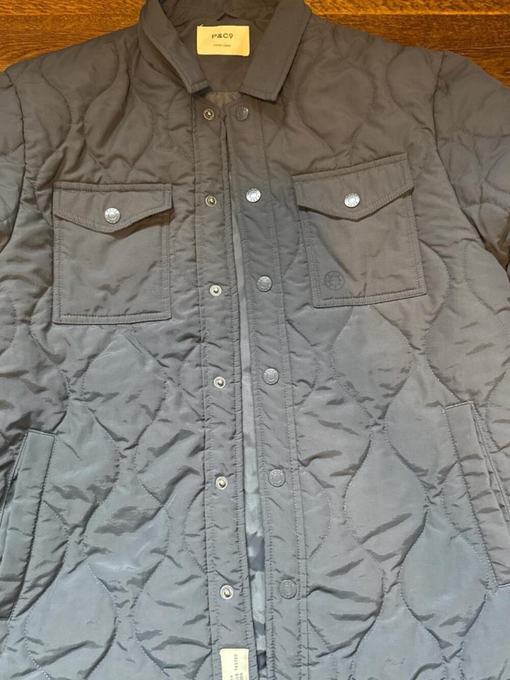 P&Co Quilted Overshirt - Field Tested Goods - Charcoal - XL